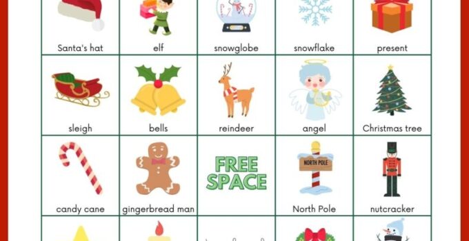Christmas Light Bingo Cards Free Printable
