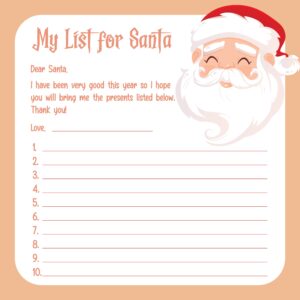 Christmas List For Santa 13 Free PDF Printables Printablee