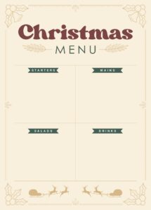 Christmas Menu Templates 12 Free PDF Printables Printablee