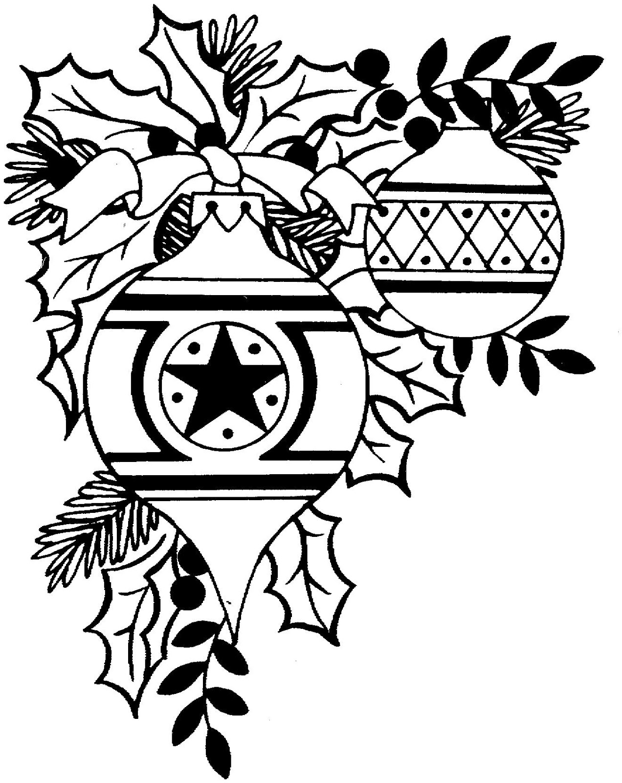 Christmas Ornament Black And White Free Christmas Clip Art Black And 