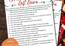 Free Printable Pass The Gift Game