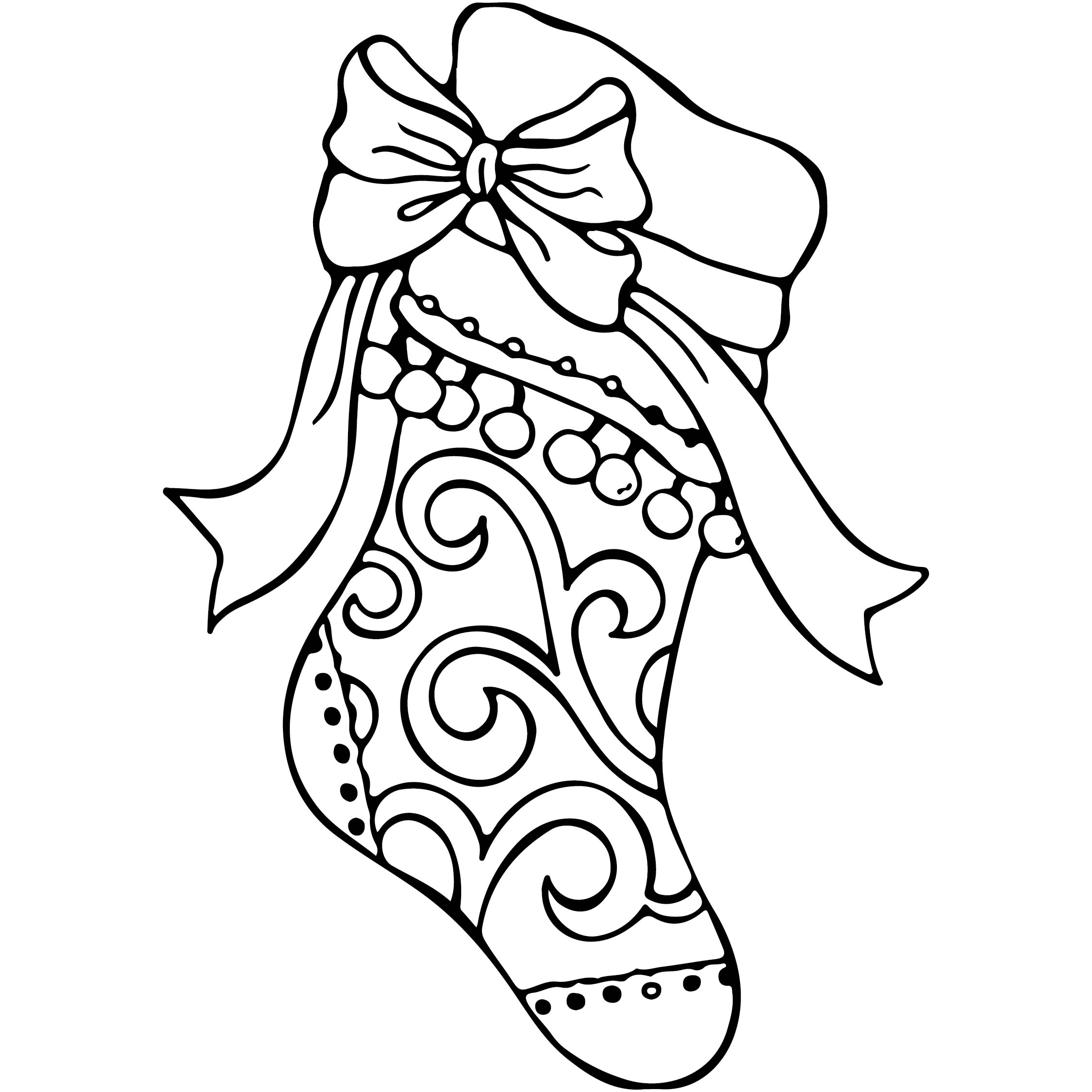 Christmas Stocking Coloring Pages 15 Free PDF Printables Printablee