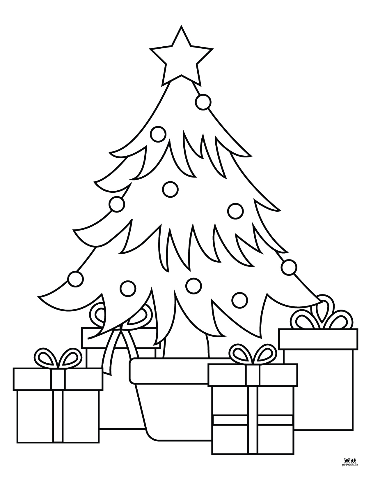 Christmas Tree Coloring Pages Templates 22 FREE Printables PrintaBulk