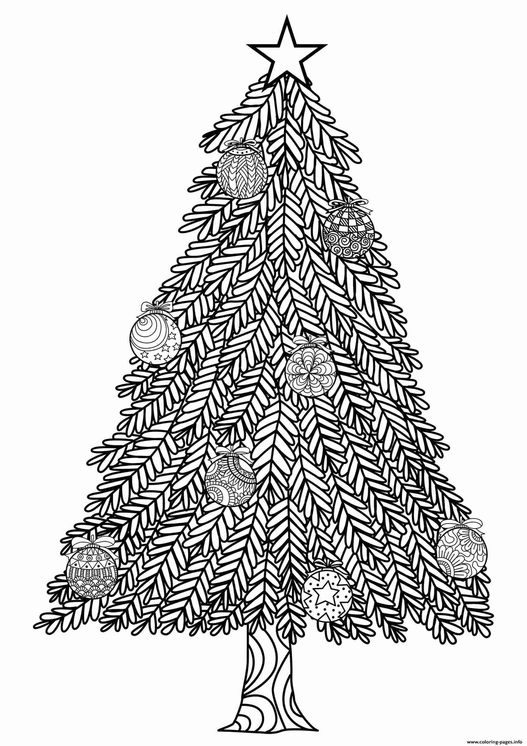 Christmas Tree Printable Coloring Pages