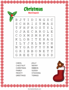 Christmas Word Search Free Printable PDF Puzzles Free Printables