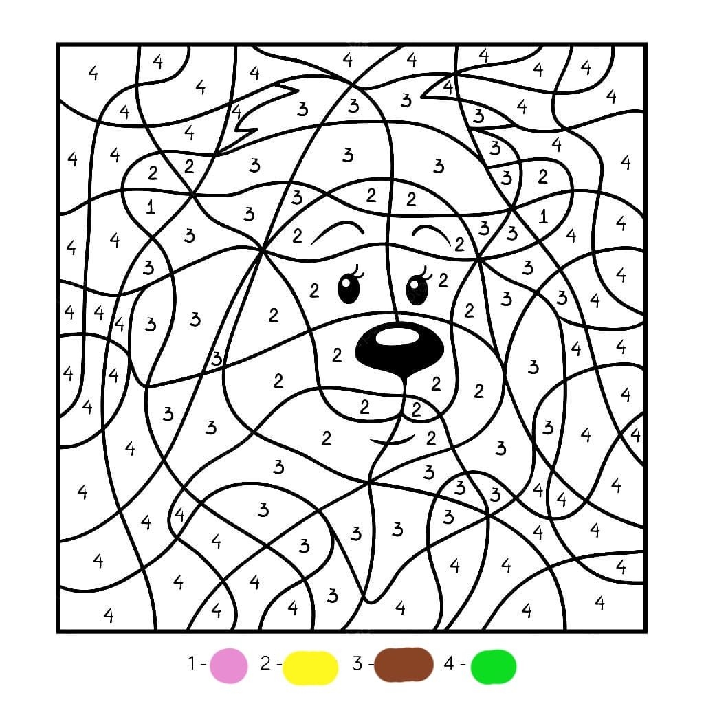 Color By Number Coloring Pages Free Printable At Tarleonardoblog Blog