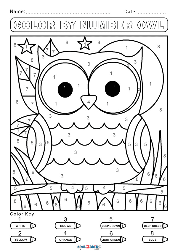 Color By Number Coloring Pages Printable For Free Download