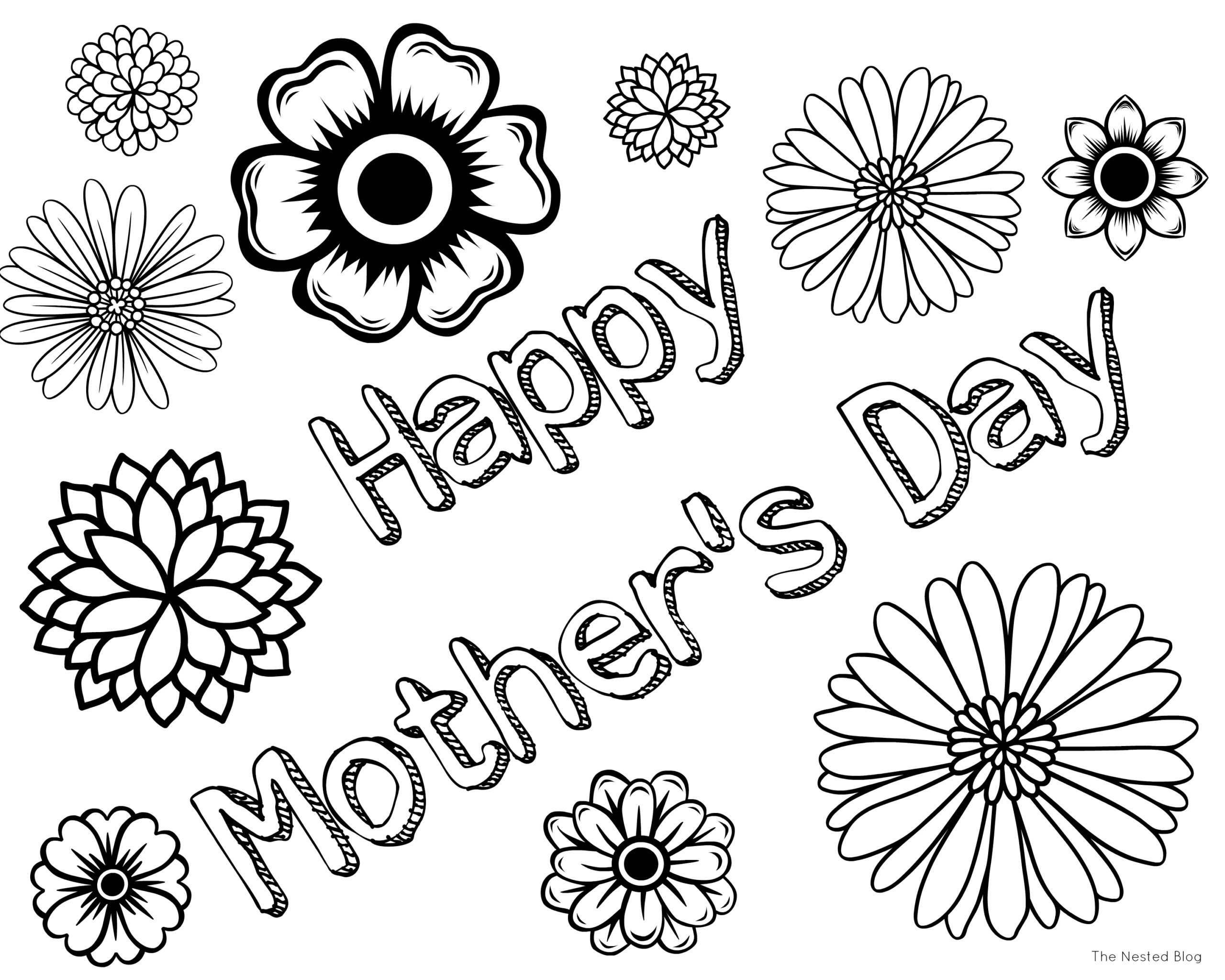 Coloring Mothers Day Cards Printable Get Your Hands On Amazing Free 