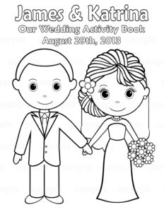 Colouring Free Printable Wedding Activity Book Pages Free Printable