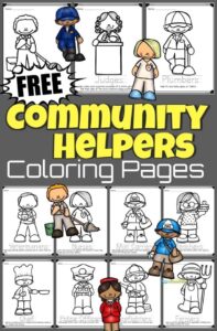 Community Helpers Coloring Sheets