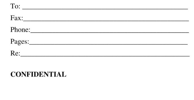 Free Printable Confidential Fax Cover Sheet