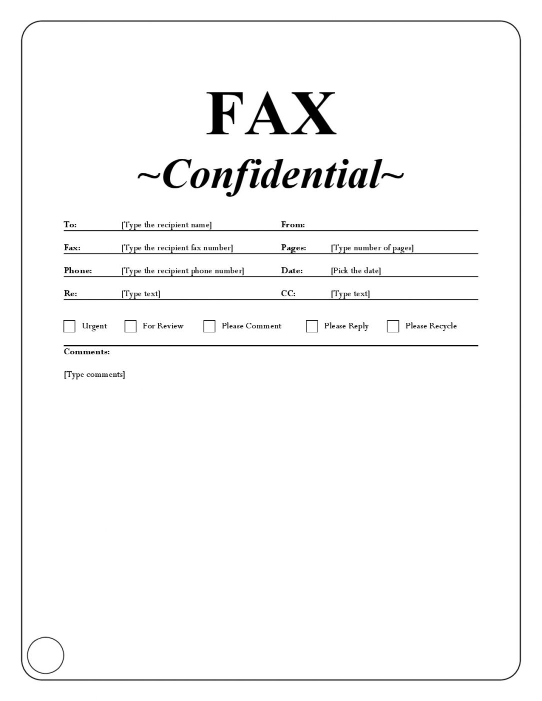 Confidentiality Fax Cover Sheet Free Resume Templates