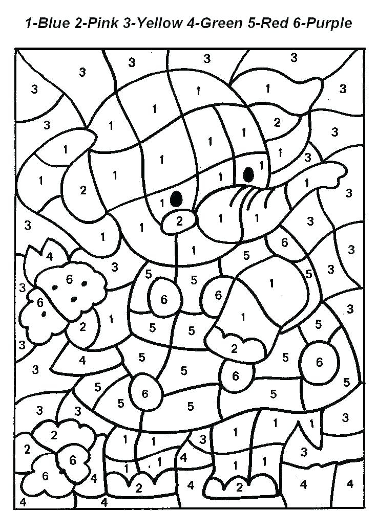 Color By Number Coloring Pages Free Printable