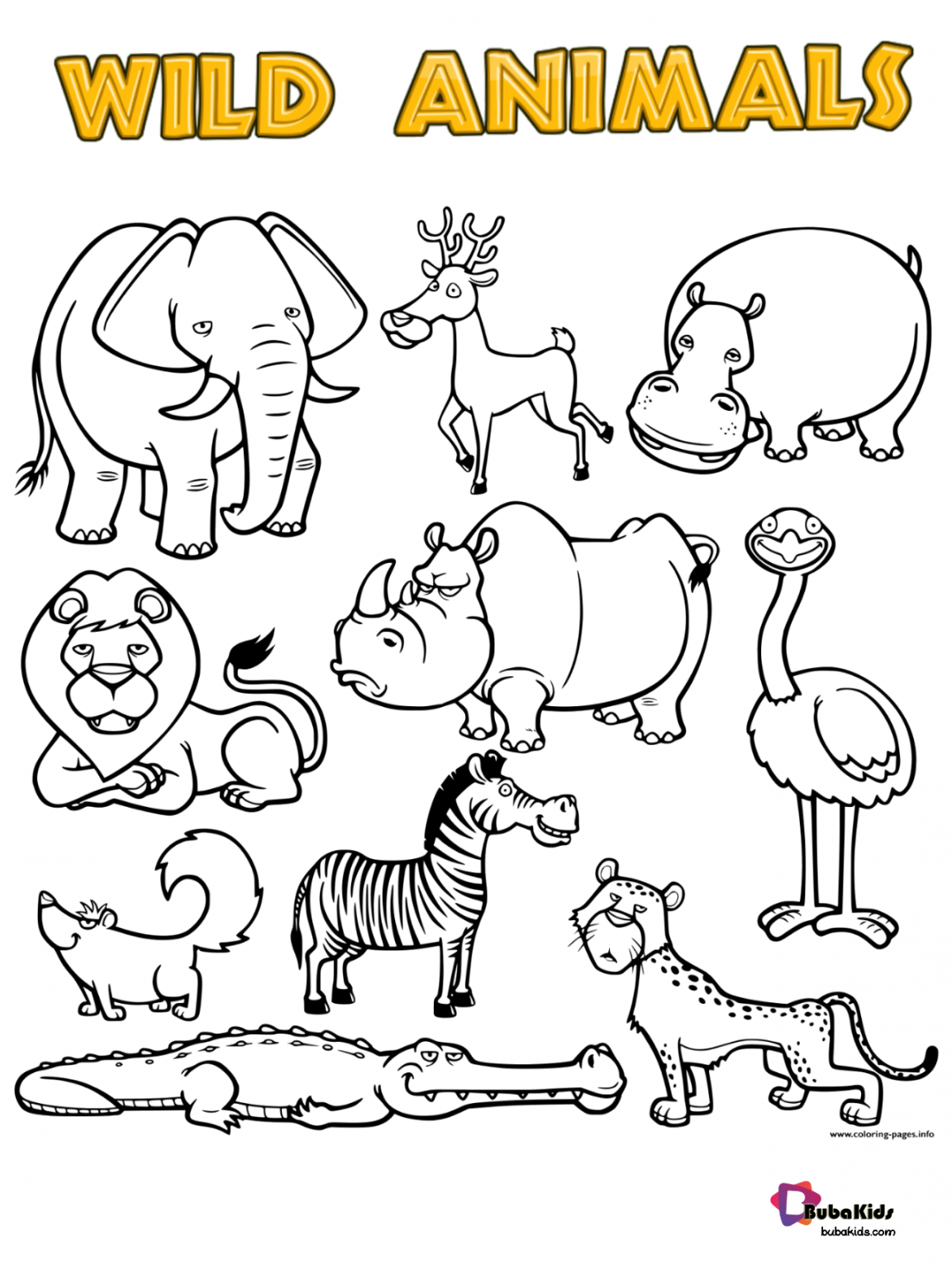 Cool Wild Animal Coloring Pages For Kids The Ultimate Guide 