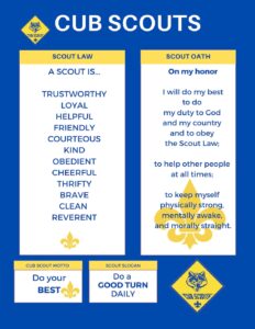 Cub Scout Oath And Law Printable
