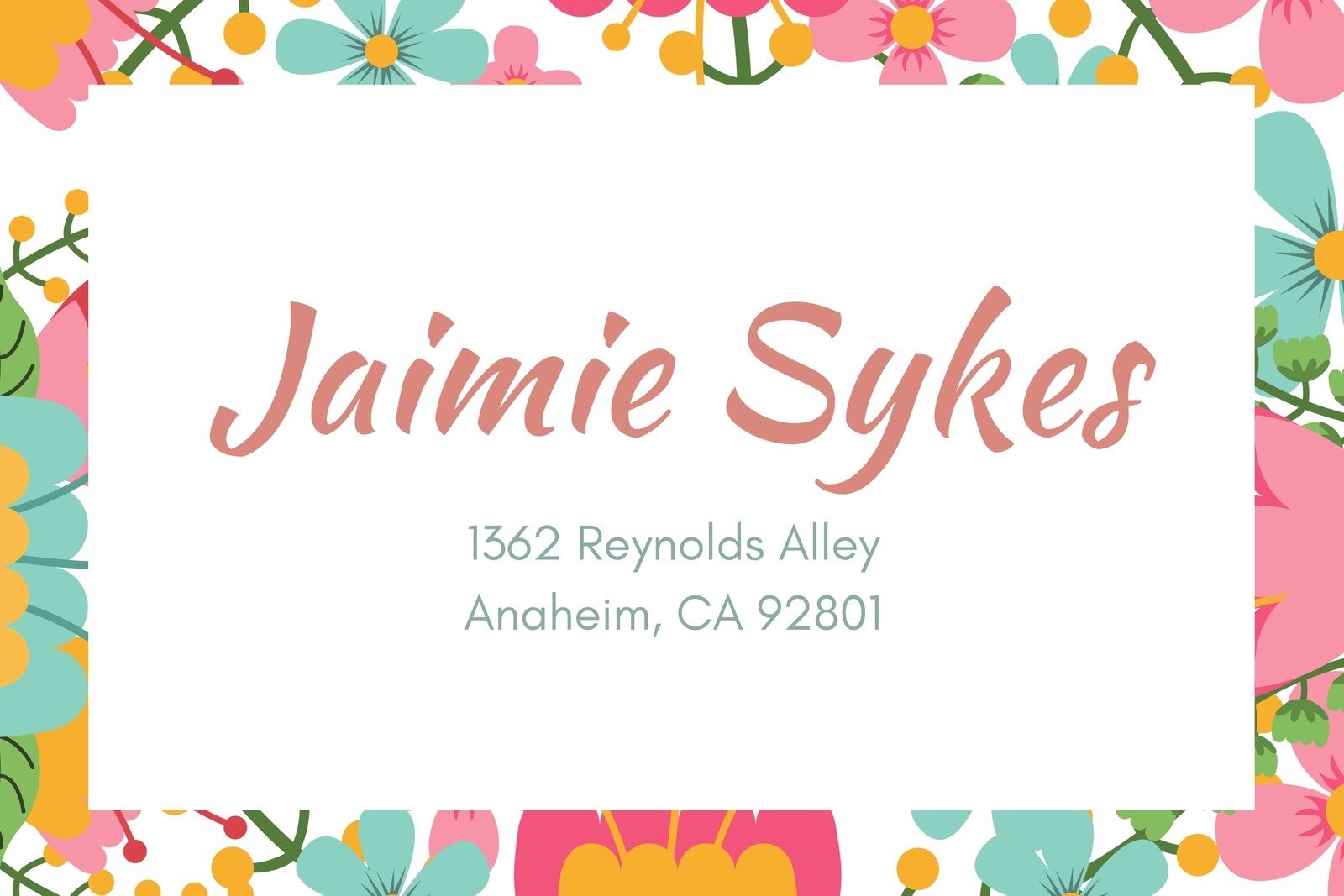 Customizable Free Printable Address Label Templates