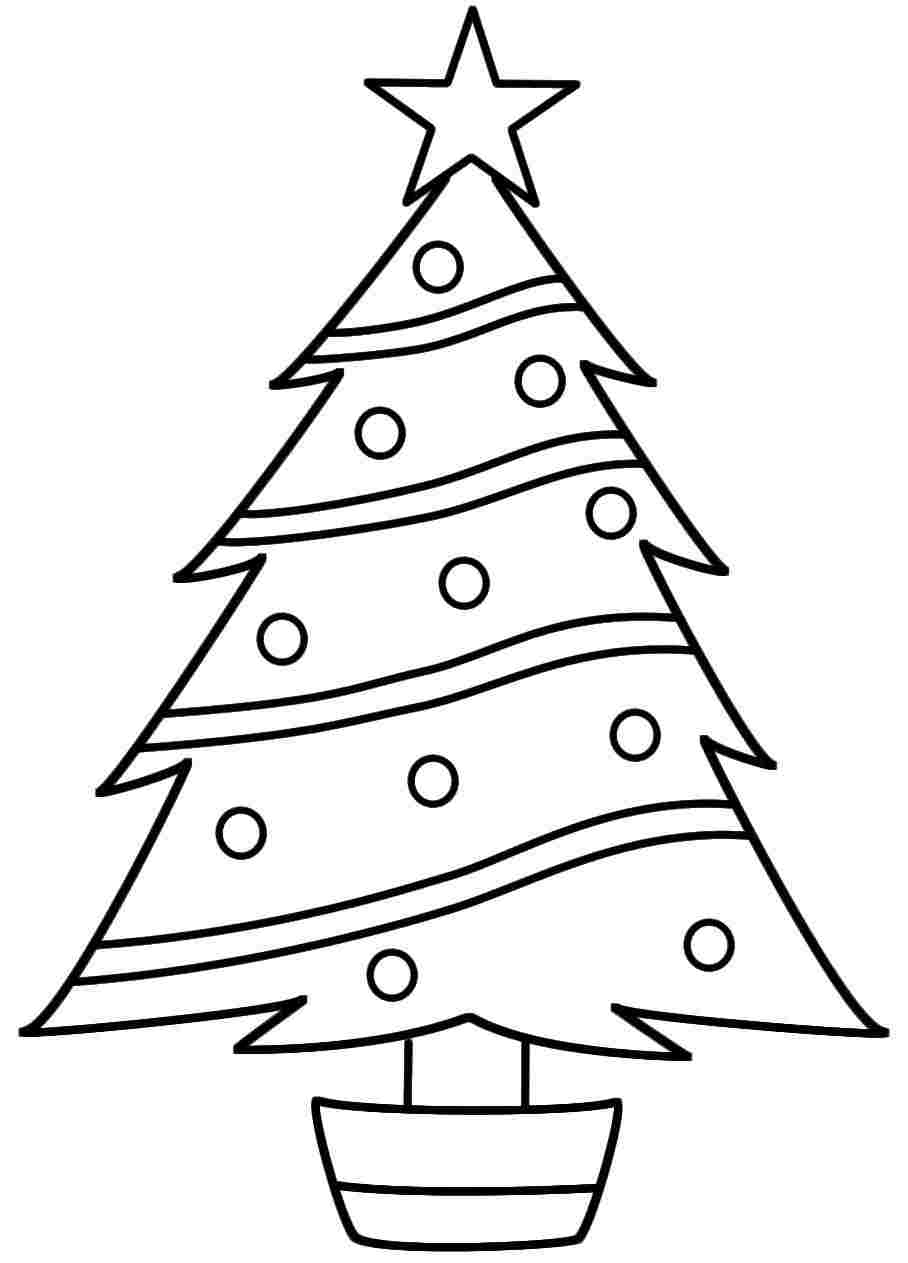Christmas Tree Coloring Pages Free Printable