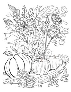 Cute Fall Coloring Pages