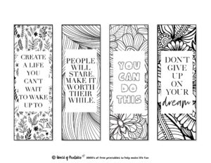 Cute Free Printable Bookmarks To Color Pdf Printable Online