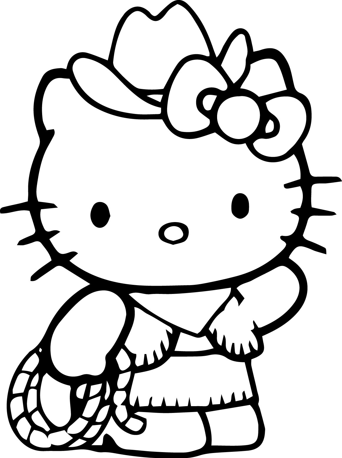 Cute Printable Coloring Pages Hello Kitty