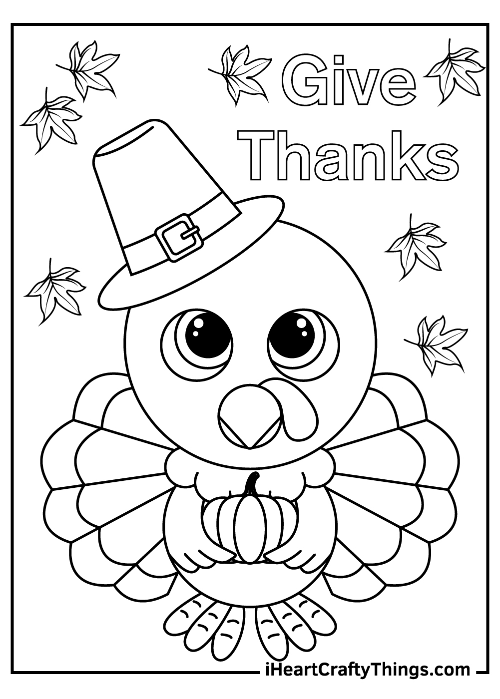 Cute Thanksgiving Turkey Coloring Pages Updated 2021 