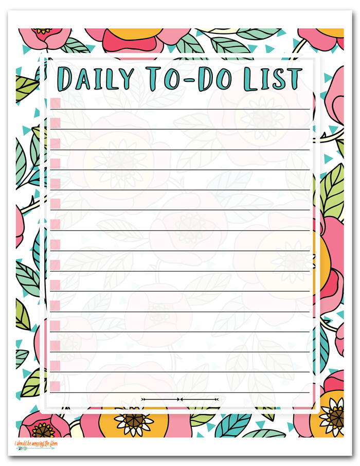 Daily To Do List Printable Free Printable Templates