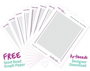 Designer Downloads Free Printable Seed Bead Graph Paper Artbeads Blog