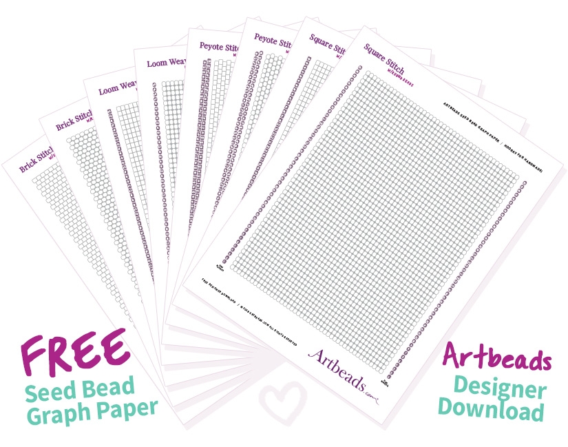 Designer Downloads Free Printable Seed Bead Graph Paper Artbeads Blog