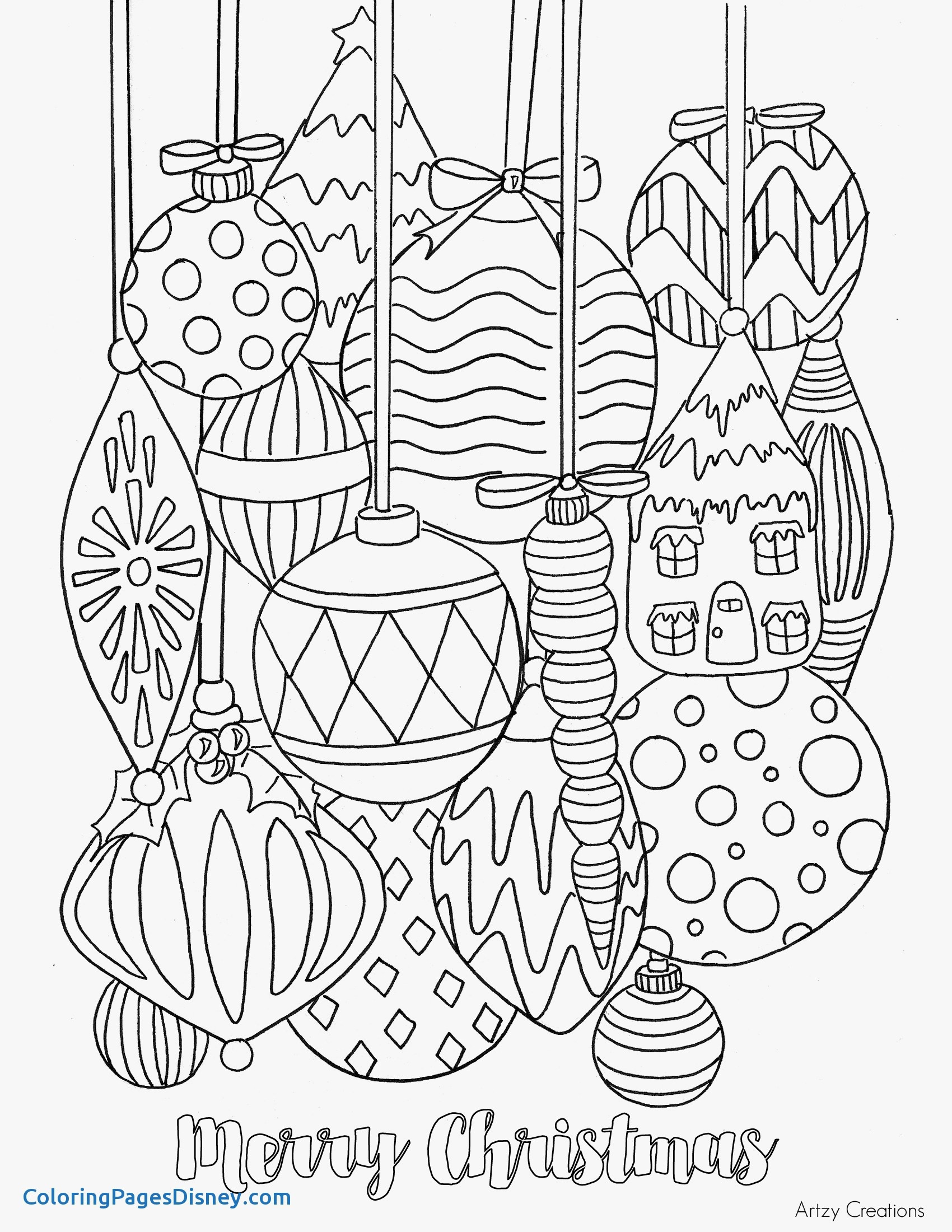 Detailed Christmas Coloring Pages At GetColorings Free Printable 