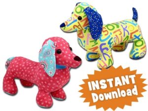 Digger Dixie Dachshund INSTANT DOWNLOAD Sewing Pattern PDF