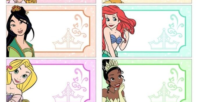 Free Printable Disney Name Tag Template