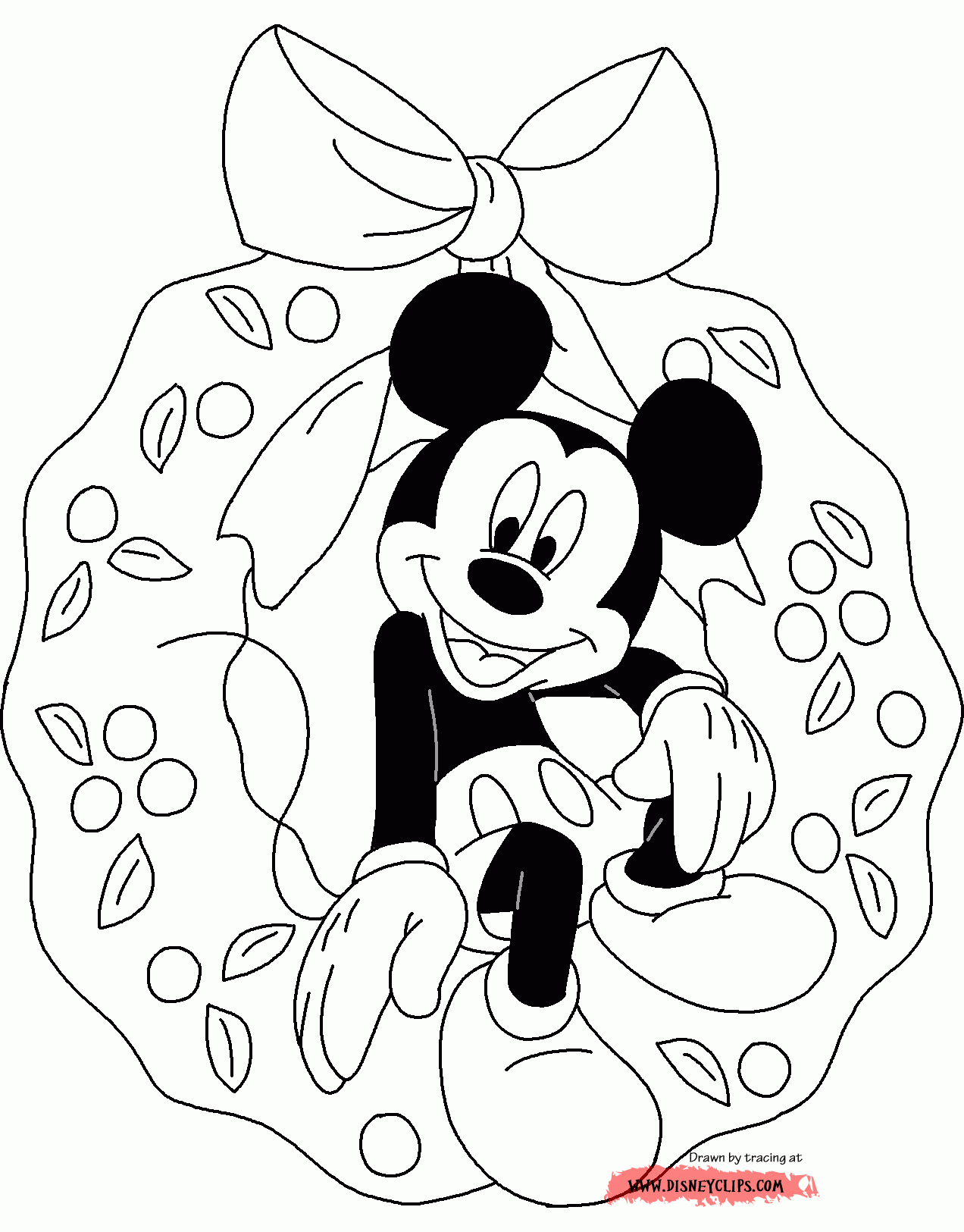 Free Printable Christmas Coloring Pages Disney