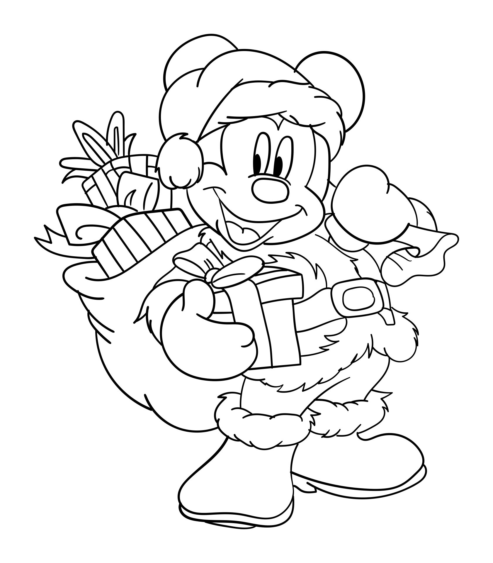 Disney Christmas Coloring Pages To Print