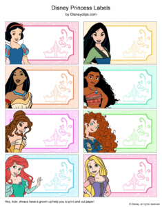 Disney Name Tag Printable