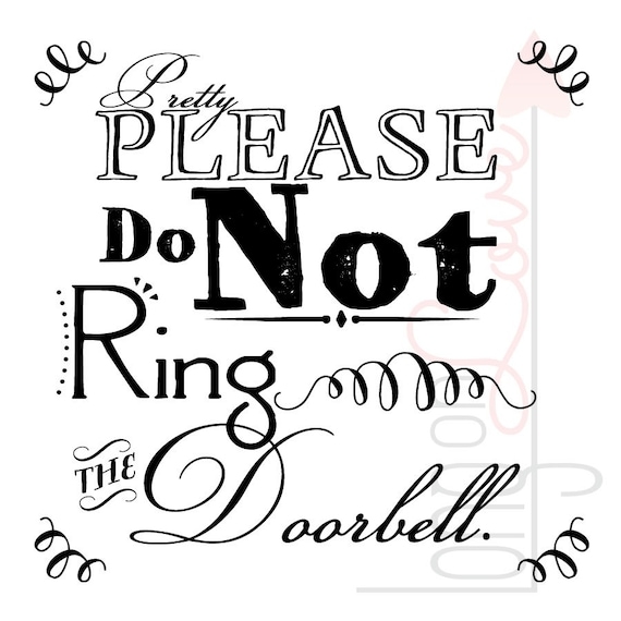 Do Not Ring Doorbell Sign Printable Free Printable Templates Your Go 