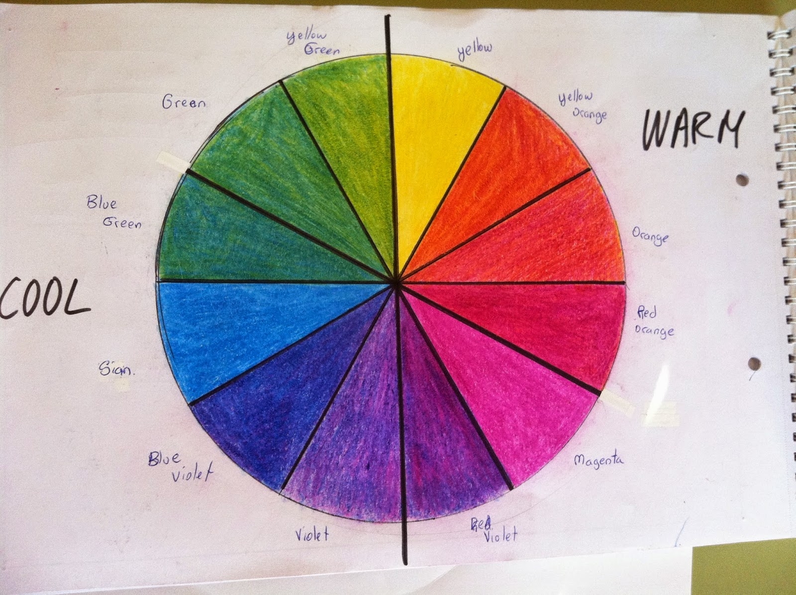 Downloadable Free Printable Color Wheel For Artists