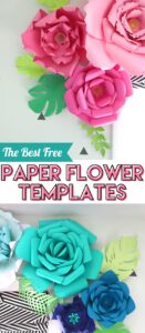 Downloadable Printable Paper Flower Templates