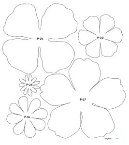 Downloadable Printable Paper Flower Templates Get What You Need For Free