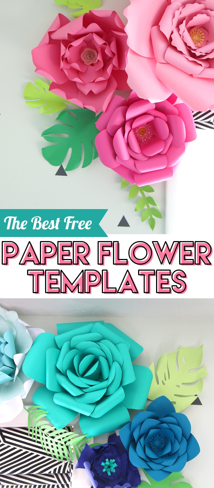 Downloadable Printable Paper Flower Templates