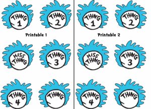 Dr Seuss Coloring Pages Thing 1 And Thing 2 Free Download On ClipArtMag