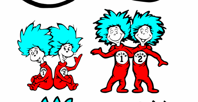 Thing 1 Thing 2 Free Printable