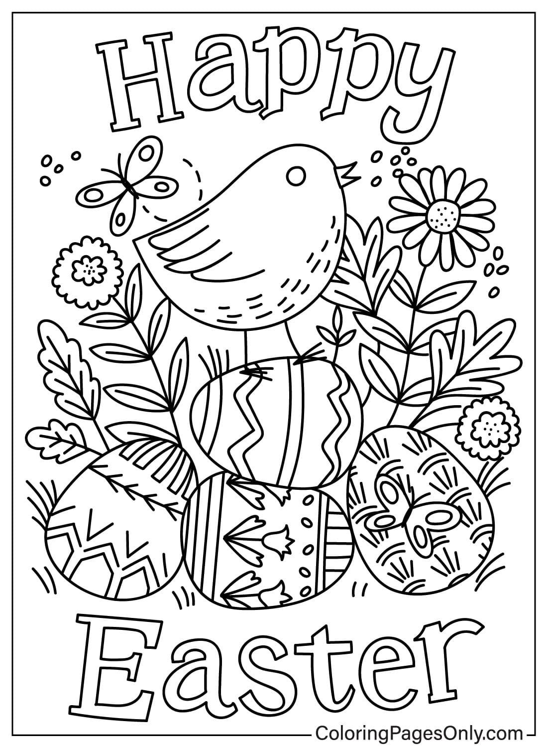 Free Printable Easter Cards To Color