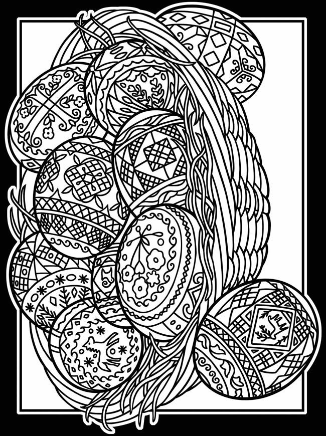 Free Printable Adult Easter Coloring Pages