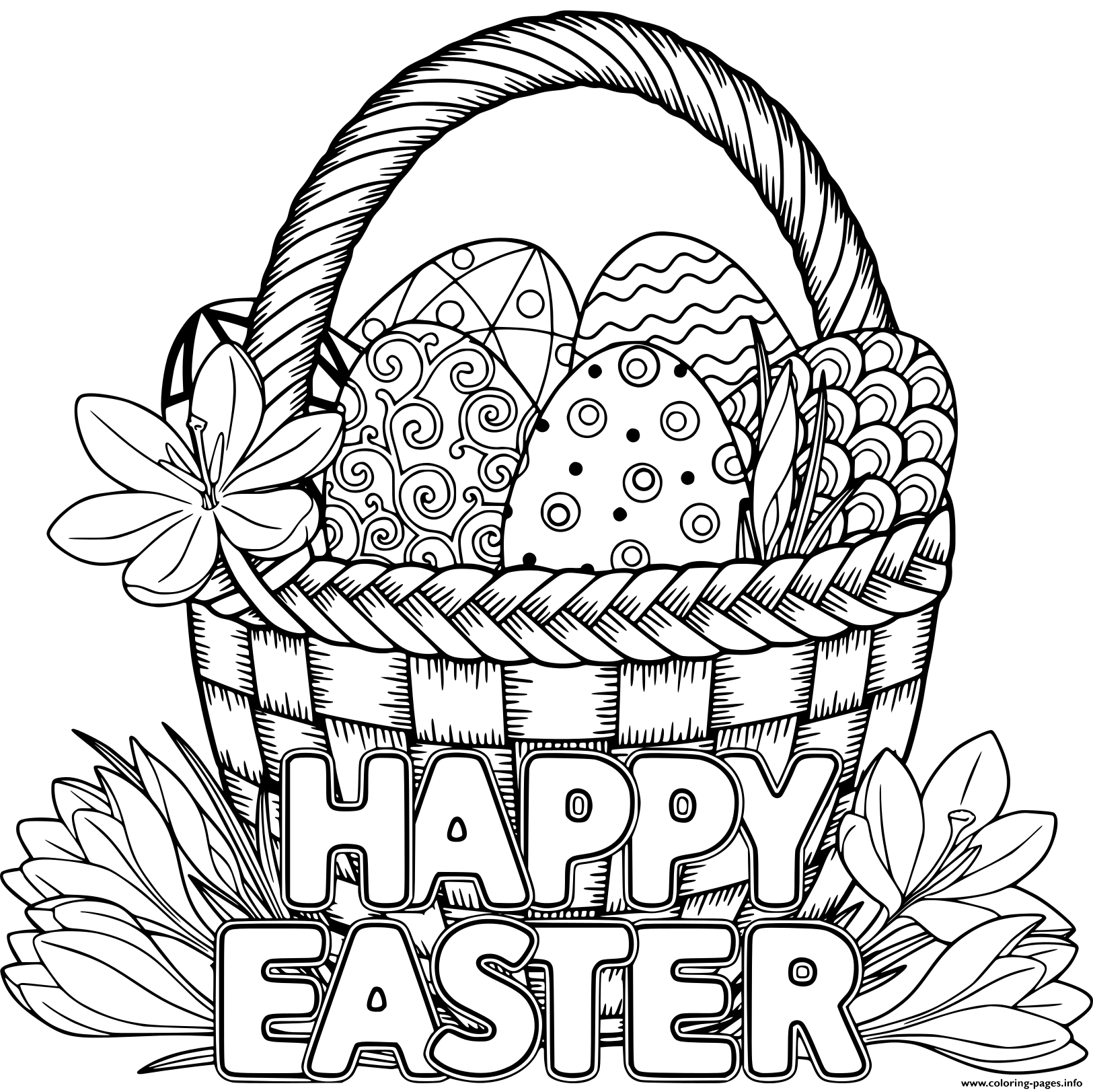 Easter Coloring Pages For Adults