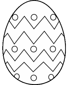 Easter Egg Coloring Page Free Clip Art