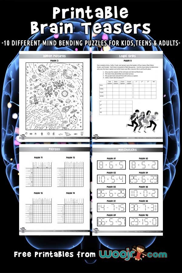 Free Printable Brain Teasers For Kids
