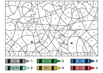 Free Printable Color By Number For Kindergarten