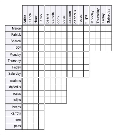 Easy Printable Logic Puzzles For Adults