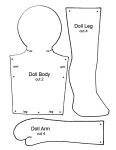 Easy Printable Rag Doll Patterns