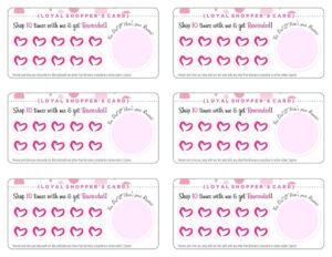 Editable Free Printable Punch Cards Printable And Enjoyable Learning